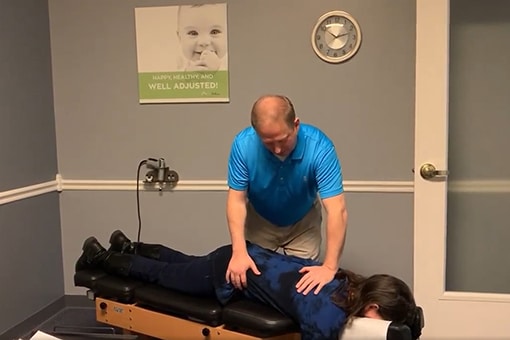 Chiropractic Treatment Happening at a Clinic in Marvin North Carolina
