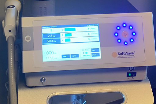 SoftWave Therapy Machine in a Chiropractor's Office in Fort Mills South Carolina